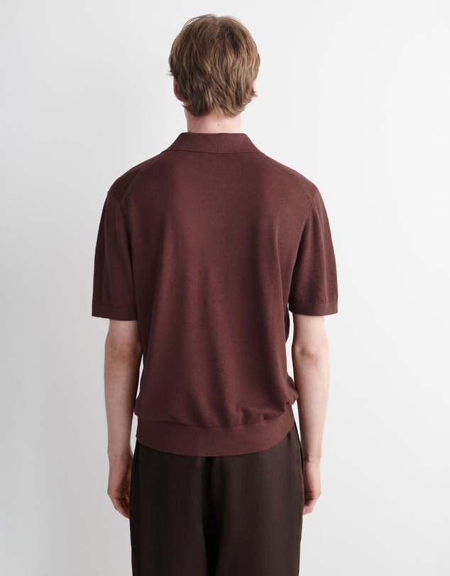 COS - Knitted Linen Polo Shirt