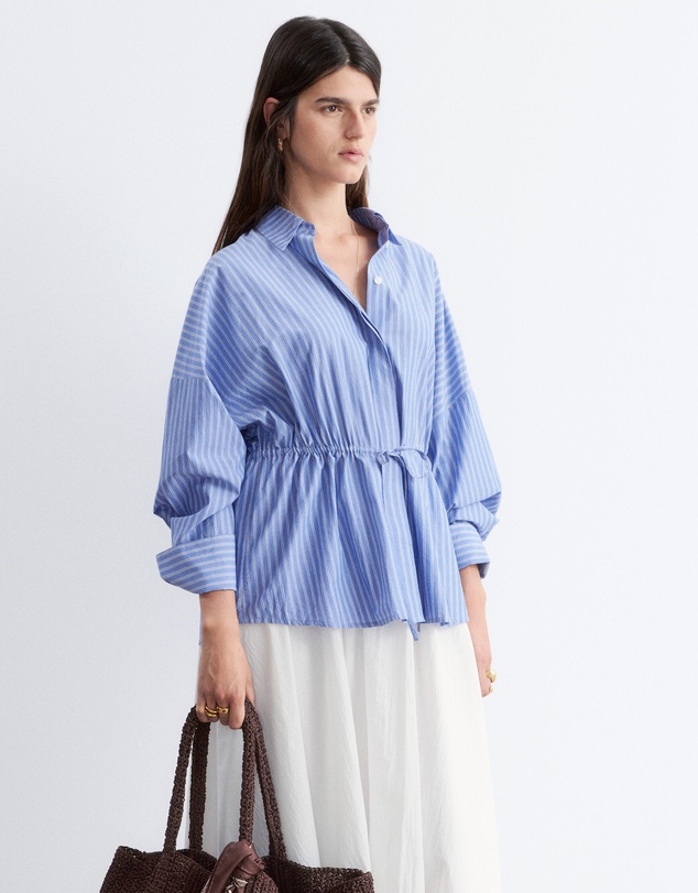 & Other Stories - Cotton Poplin Drawstring Shirt