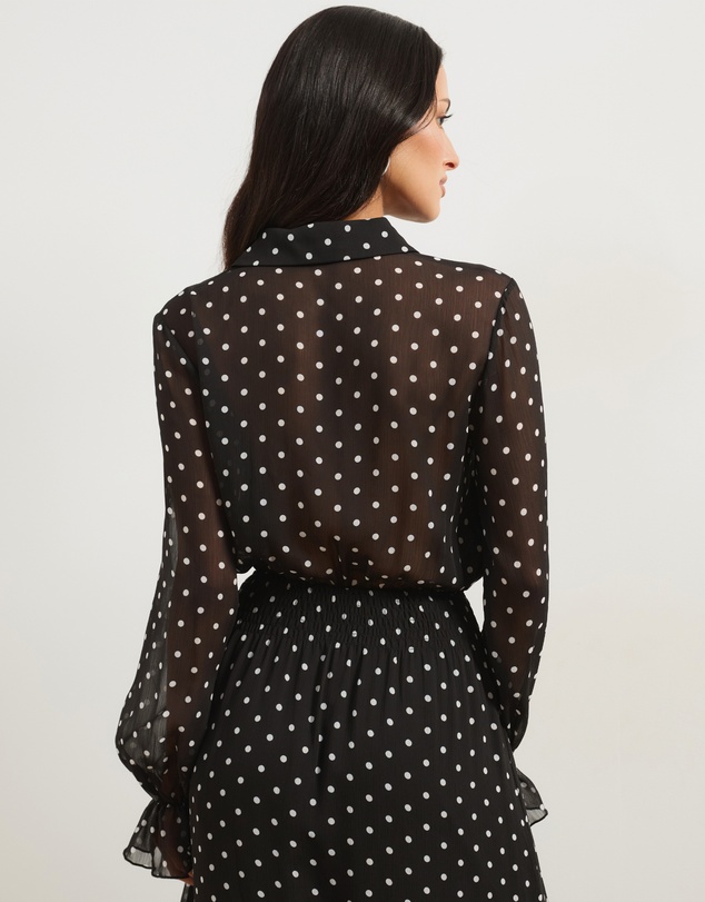 Atmos&Here - Button Through Shirred Waist Maxi Dress