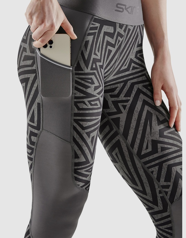 SKINS - SKINS Compression Women's Series-3 Clothing Long Tight Charcoal Angle