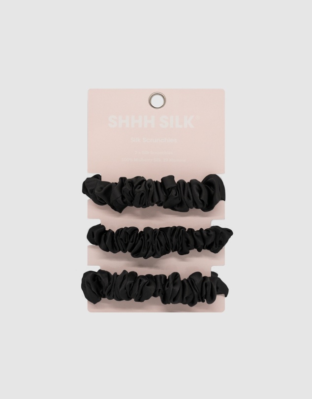 Shhh Silk - 3 Pack Medium Silk Scrunchies