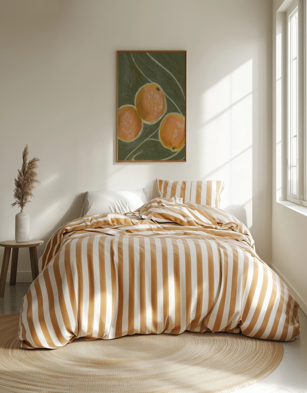 Olive et Oriel - KH Studio - The Colors Orange a Green by Karla Hyman Art Print