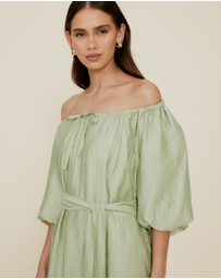 The Fated - Adjustable Neck Midi Dress