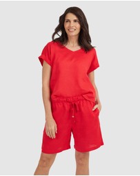 CAMIXA - Panthea Linen Shorts