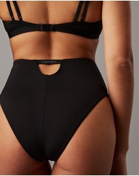 Calvin Klein - CK Split Elastic High Waisted Bikini Bottoms