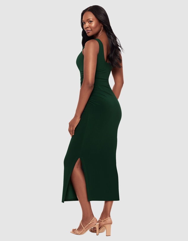 Miraclesuit Shapewear - Aria Maxi Bodycon Shaping Dress With Side Slit