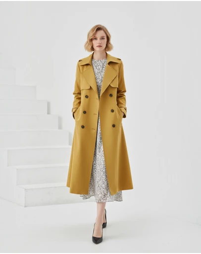 Mossée - Emma Button Front Trench Coat
