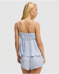 Cotton On Body - Washed Satin Ruffle Cami Set