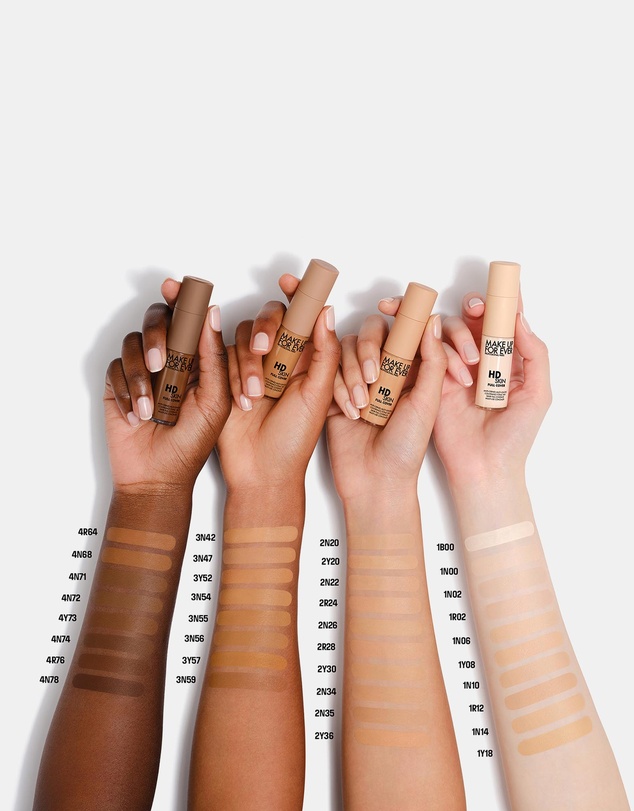 MAKE UP FOR EVER - HD Skin Full Cover Concealer Multi-Use Concealer with Niacinamide & Hyaluronic Acid