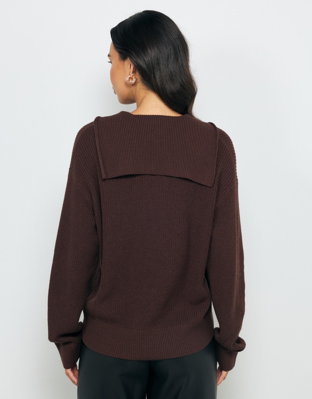 AERE - Lilo Cotton Wool Polo Knit
