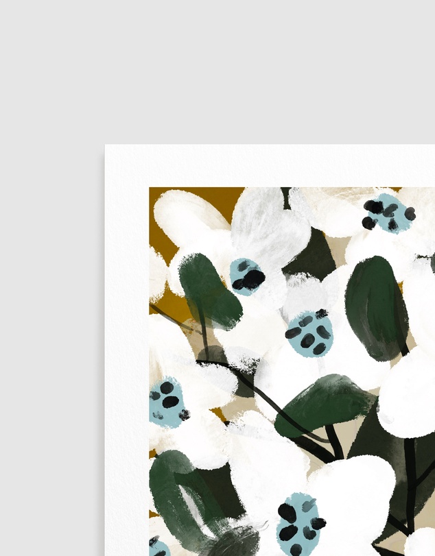 Olive et Oriel - Pastel Flower Impression No 9 by Treechild Art Print