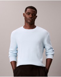 Calvin Klein - Cotton Textured Classic Crewneck Jumper