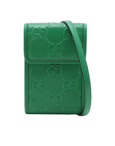 Gucci - Pre-Loved GG Embossed Flap Crossbody