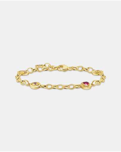 THOMAS SABO - Gold Cosmic Bracelet with Round Elements and Stones