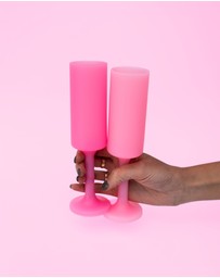 porter green - seff | silicone unbreakable champagne flutes