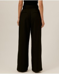 Tussah - Nora Belted Pleated Wide Leg Pants
