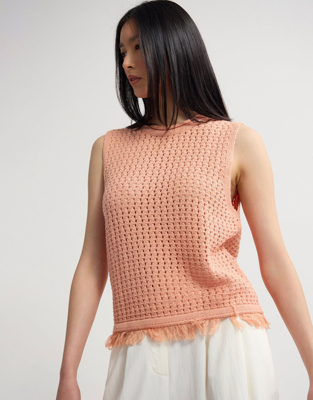 Oxford - Lily Knitted Fringe Tank