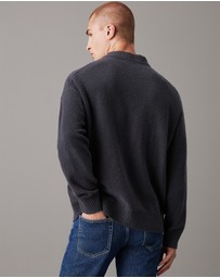 Calvin Klein Jeans - Cotton Bouclé V-Neck Jumper