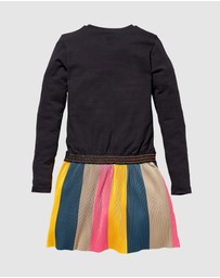 Quapi - Karen Long Sleeve Pleated Dress - Kids-Teens