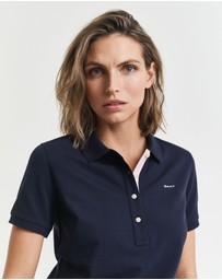 Gant - Contrast Collared Piqué Polo Shirt