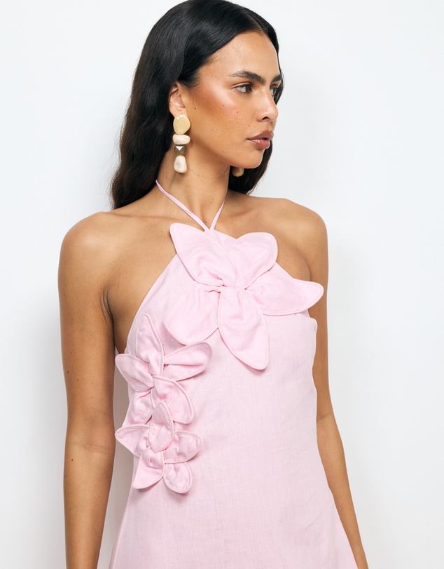 AERE - Tiera Halter Maxi Dress