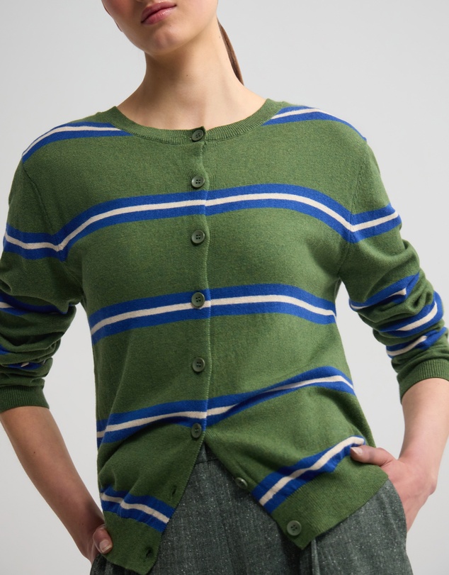 Oxford - Margurite Striped Cardigan