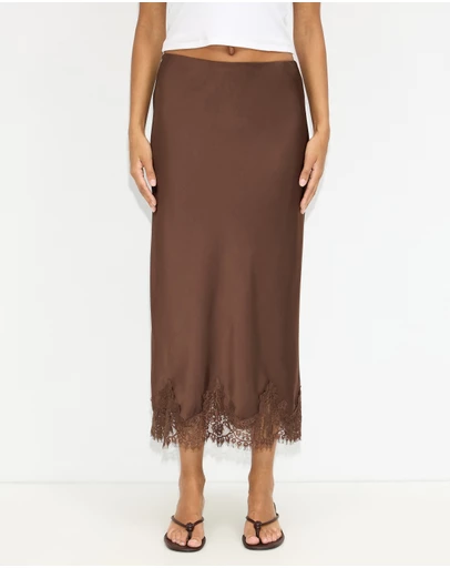 Dazie - Rhea Lace Midi Skirt