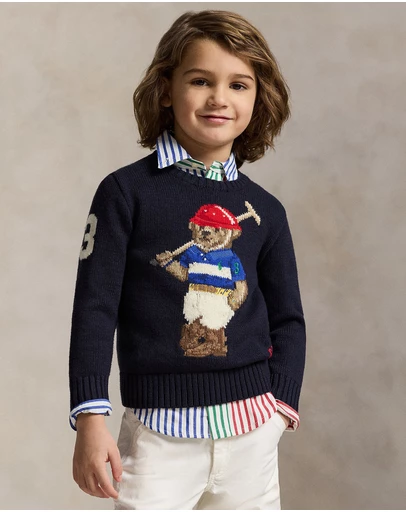 Polo Ralph Lauren - Polo Bear Crewneck Sweater - Kids