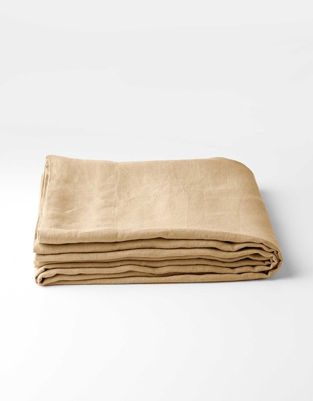 Aura Home - Evie Stonewash Organic Cotton Sheet Set in Caramel