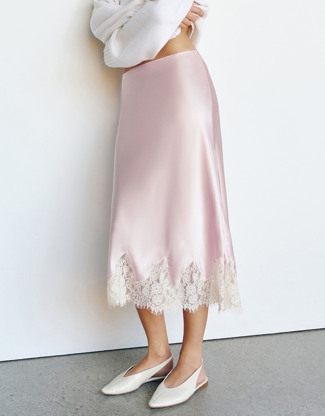 Reformation - Carolina Silk Skirt