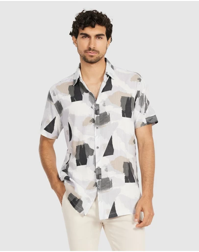 Tarocash - Monet Viscose Abstract Shirt