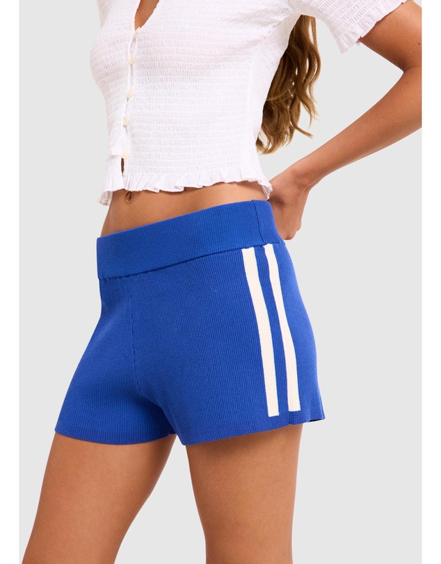 Subtitled - Libby Contrast Mid Rise Knit Shorts