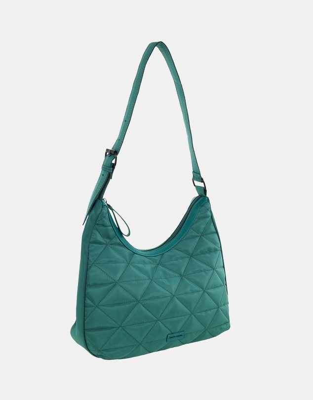 Pierre Cardin - Pierre Cardin Ladies Nylon Geometric Hobo Bag