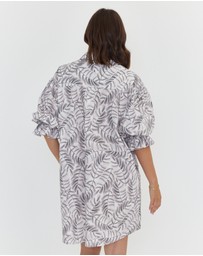 ALEXANDRA - Berken Dress Coco Leaf Print