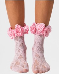 High Heel Jungle - Lace Ring A Rosie Socks