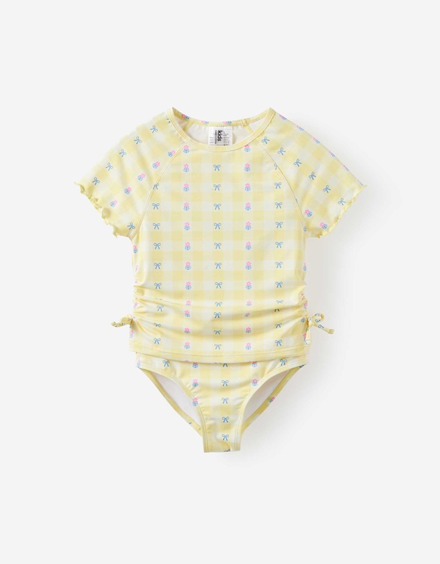 Cotton On Kids - Florence S/S Rashie And Bikini Bottom Set