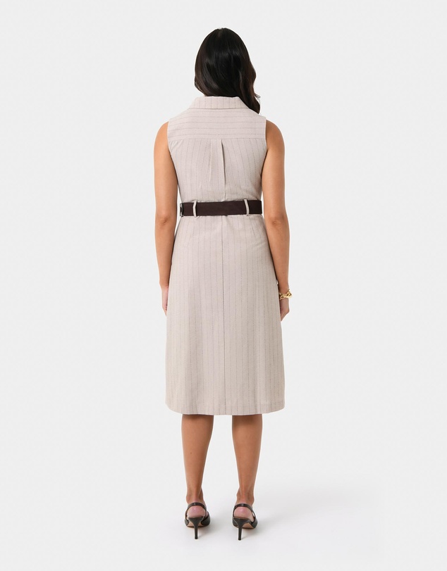 Forcast - Ria Stripe Cotton Blend Dress