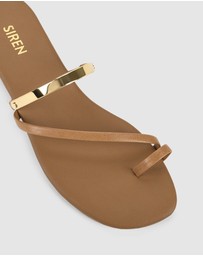 Siren - Miles Strappy Flat Sandals