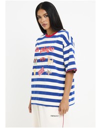 Subtitled - La Plage Stripe Short Sleeve T-Shirt