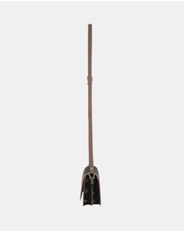 Pierre Cardin - Pierre Cardin Canvas Print/Leather Trim Flap Cross-Body Bag