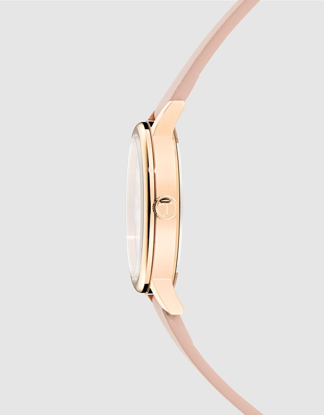 Ted Baker - Phylipa Rose Gold-Tone Printed Pink Leather Watch