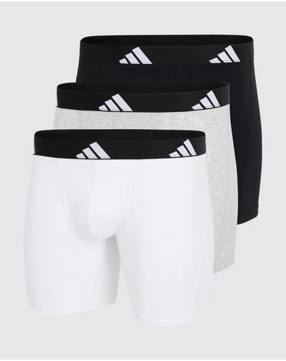 adidas Sportswear - 3 Pack Active Flex Cotton Boxer Brief Underwear