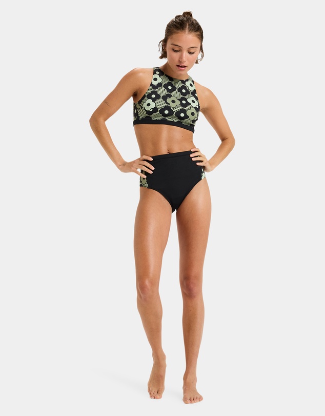 Roxy - Womens Pro Wave Crop Top Bikini Top