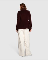 Belle & Bloom - Bad Girl Wool Blend Moto Coat