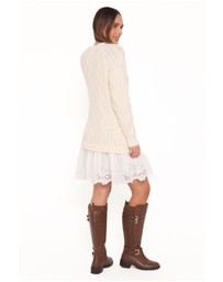 Petal & Pup - Jesper Knit Mini Dress - Ivory