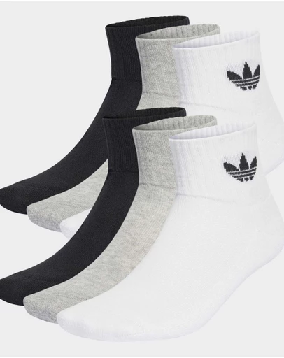 adidas Originals - Mid Ankle Socks 6 Pairs Unisex