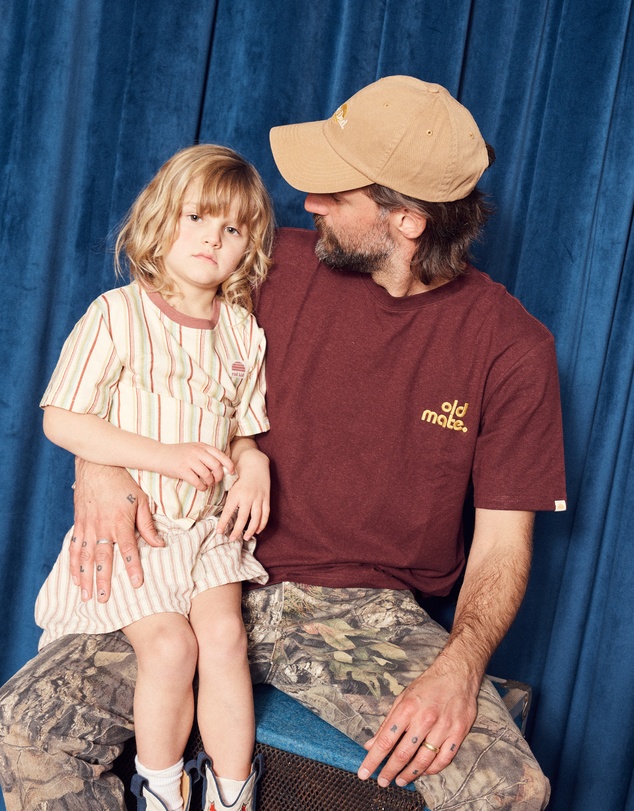 Banabae - Old Mate Adult Hemp Tee - Raisin