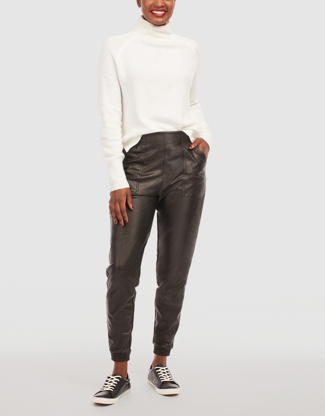 Spanx - Leather-Like Jogger Pants