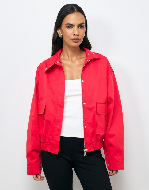 AERE - Ines Funnel Neck Bomber