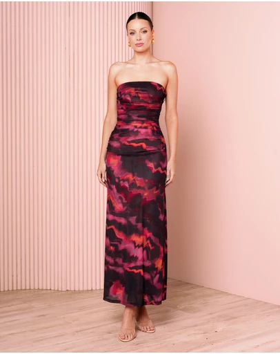 Azzurielle - Flore Strapless Maxi Dress